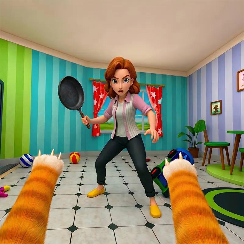 Bad Cat Prankster - Mom's Return