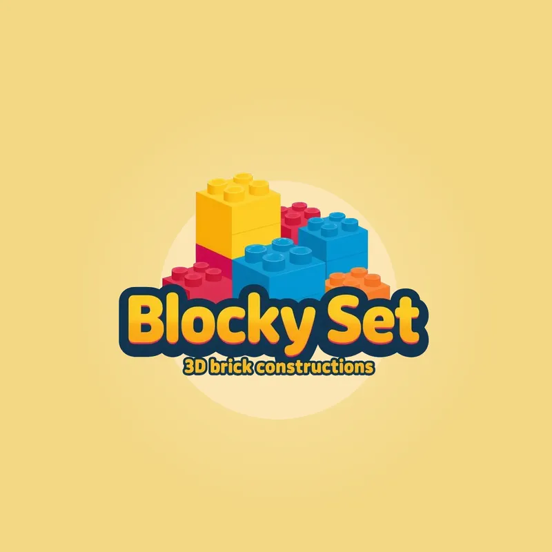 Blocky Set - 3d brick constructions
