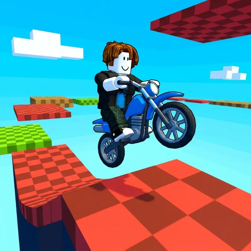 Obby, but you're on a motorcycle