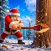 Santa Wood Cutter 2